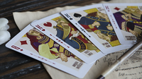 Shakespeare (Burgundy) Playing Cards

