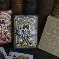 Shakespeare (Burgundy) Playing Cards