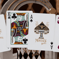 Montauk Hotel Burgundy Playing Cards by Gemini