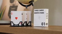 Three Cards Monte Stand RED (Gimmicks and Online Instruction) by Jeki Yoo - Trick
