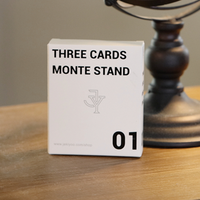 Three Cards Monte Stand RED (Gimmicks and Online Instruction) by Jeki Yoo - Trick