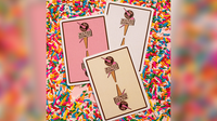 Papa Leon's Wicked Donuts (Strawberry) Playing Cards by Wounded Corner and Cam Toner
