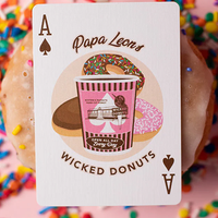 Papa Leon's Wicked Donuts (Strawberry) Playing Cards by Wounded Corner and Cam Toner