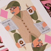 Papa Leon's Wicked Donuts (Strawberry) Playing Cards by Wounded Corner and Cam Toner