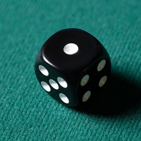 REPLACEMENT DIE BLACK (GIMMICKED) FOR MENTAL DICE by Tony Anverdi - Trick