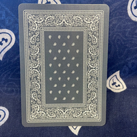 Gilded Bicycle Bandana (Blue) Playing Cards