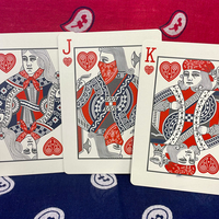 Gilded Bicycle Bandana (Blue) Playing Cards
