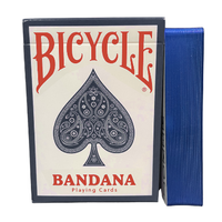 Gilded Bicycle Bandana (Blue) Playing Cards