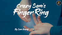 Hanson Chien Presents Crazy Sam's Finger Ring BLACK / SMALL (Gimmick and Online Instructions) by Sam Huang - Trick
