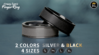 Hanson Chien Presents Crazy Sam's Finger Ring BLACK / EXTRA LARGE (Gimmick and Online Instructions) by Sam Huang - Trick
