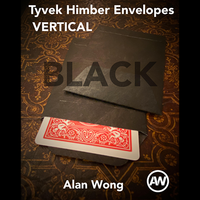 Tyvek VERTICAL Himber Envelopes BLACK (12 pk.) by Alan Wong - Trick