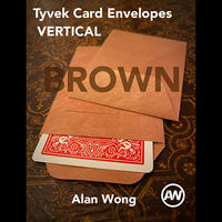 Tyvek VERTICAL Envelopes BROWN (10 pk.) by Alan Wong - Trick