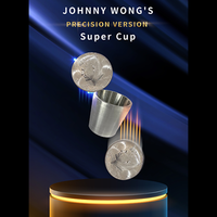 Super Cup PERCISION (Half Dollar) by Johnny Wong (Gimmick and Online Instructions) - Trick