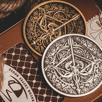 BOW AND ARROW COIN GOLD (Gimmick and Online Instructions) by Bacon Magic - Trick