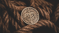 BOW AND ARROW COIN GOLD (Gimmick and Online Instructions) by Bacon Magic - Trick
