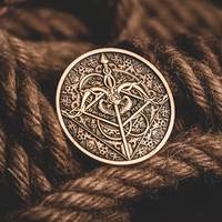 BOW AND ARROW COIN GOLD (Gimmick and Online Instructions) by Bacon Magic - Trick