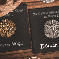 BOW AND ARROW COIN SILVER ( Gimmick and Online Instructions)  by Bacon Magic - Trick