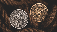 BOW AND ARROW COIN SILVER ( Gimmick and Online Instructions)  by Bacon Magic - Trick

