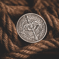 BOW AND ARROW COIN SILVER ( Gimmick and Online Instructions)  by Bacon Magic - Trick