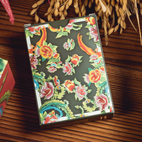 Phoenix and Peony (Green) Playing Cards by Bacon Playing Card Company