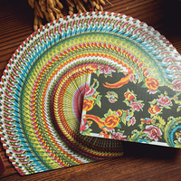 Phoenix and Peony (Green) Playing Cards by Bacon Playing Card Company