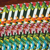 Phoenix and Peony (Green) Playing Cards by Bacon Playing Card Company