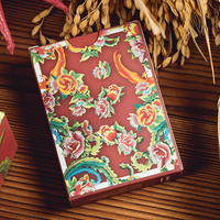 Phoenix and Peony (Red) Playing Cards by Bacon Playing Card Company