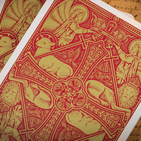 The Cross (Maroon Martyrs) Playing Cards by Peter Voth x Riffle Shuffle