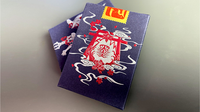 Sumi Kitsune Myth Maker (Blue/Red Craft Letterpressed Tuck) Playing Cards by Card Experiment
