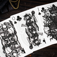 The Keys of Solomon: Silver Spirituum Playing Cards by Riffle Shuffle