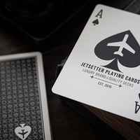 Lounge Edition Unmarked (Tarmac Black) by Jetsetter Playing Cards