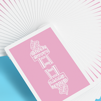 Pink BR Vintage Casino Playing Cards