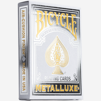 Bicycle Metalluxe Silver Playing Cards by US Playing Card Co.