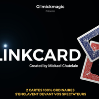 LinkCard BLUE (Gimmicks and Online Insruction) by Mickaël Chatelain - Trick