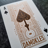 Damokles Cuprum Playing Cards by Giovanni Meroni