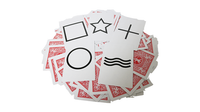 Bicycle Jumbo ESP 50 Cards Red (10 of each Square, Wavy Lines, Star, Circle and Cross) by Murphy's Magic
