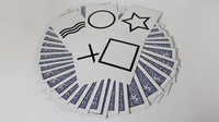 Bicycle Jumbo ESP 50 Cards Blue (10 of each Square, Wavy Lines, Star, Circle and Cross) by Murphy's Magic

