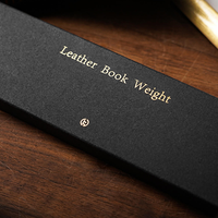 Leather Book Weight (Black) by TCC Presents
