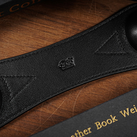 Leather Book Weight (Black) by TCC Presents