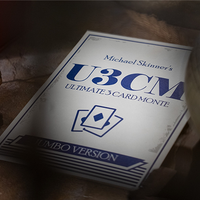 Michael Skinner's Ultimate Bicycle Jumbo 3 Card Monte (Blue) by Murphy's Magic - Trick