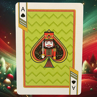 Bicycle Nutcracker (Green Gilded) Playing Cards