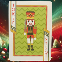 Bicycle Nutcracker (Green Gilded) Playing Cards