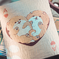 Holographic Naughty Dog and Liquid Cat Set Playing Cards by 808 Magic and Bacon Playing Card