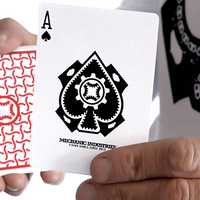 TURN (Red) Playing Cards by Mechanic Industries - Trick