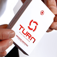 TURN (Red) Playing Cards by Mechanic Industries - Trick