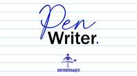 PEN WRITER Black (Gimmicks and Online Instructions) by Vernet Magic - Trick
