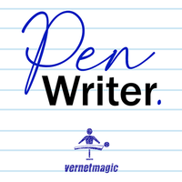 PEN WRITER Black (Gimmicks and Online Instructions) by Vernet Magic - Trick