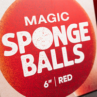 Magic Sponge Balls 1PK RED 6" by Murphy's Magic