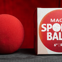 Magic Sponge Balls 1PK RED 6" by Murphy's Magic