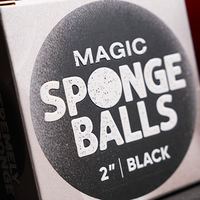 Magic Sponge Balls 50PK BLACK 2" by Murphy's Magic